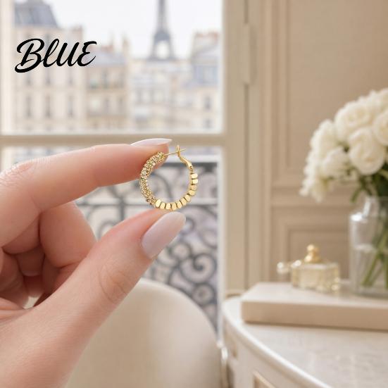 Stylish Earring Set 1 Pair Huggie Hoop Earrings for Women