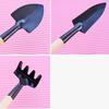 3pcs Gardening Tools Plant Shovel Rake Wood Handle Head Kids Iron+Wood