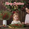 30 Pcs 16 Inch Artificial Christmas Pine Branches with Berries & Pinecones for Tree, Vase, Wreath, Garland DIY