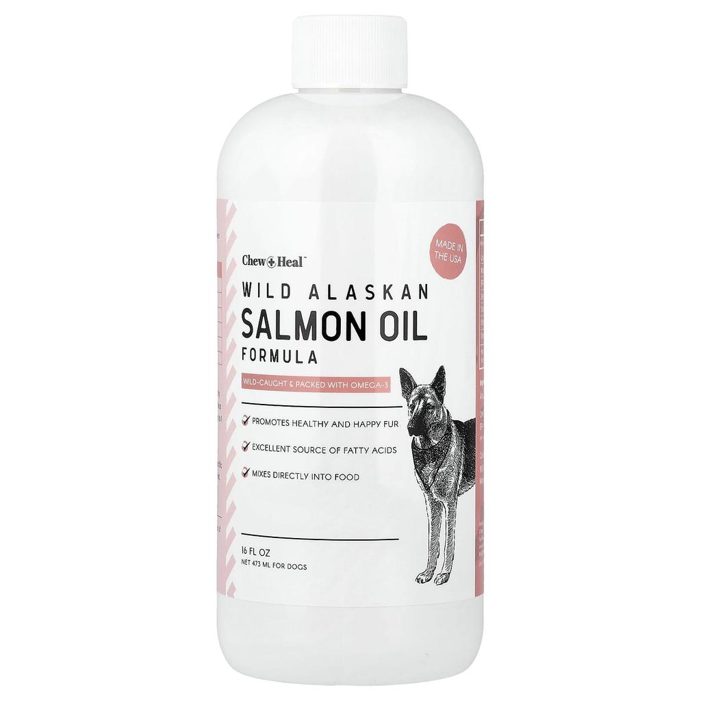 Chew + Heal Wild Alaskan Salmon Oil Formula, for Dogs, 475 Ml (16 Fl Oz)