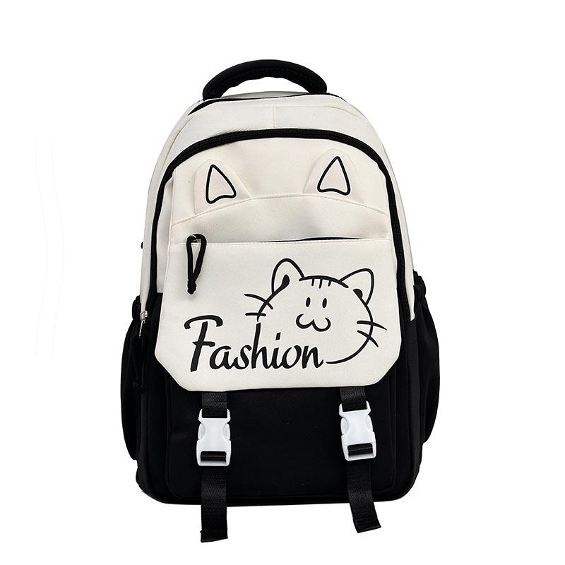 School Bag For Female Junior High School Students, Large-Capacity Simple Korean Backpack To Reduce The Burden, Grade 6 Backpack For Primary School