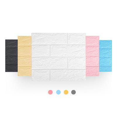 3d Brick Pattern Wall Sticker Self-adhesive Three-dimensional Soft Anti-collision Waterproof