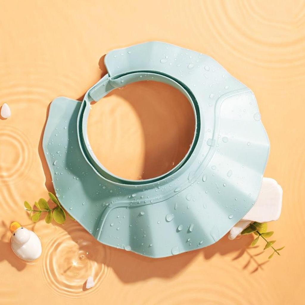 Baby Adjustable Shower Cap, Bath Visor for Toddler, Splash-Proof Adjustable Shampoo Shower Protection Hat, Baby Hair Wash Hat