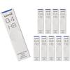 Mitsubishi Pencil Mechanical Pencil Lead Uni 0.4 HB 10 Pcs Hako ULS0430HB