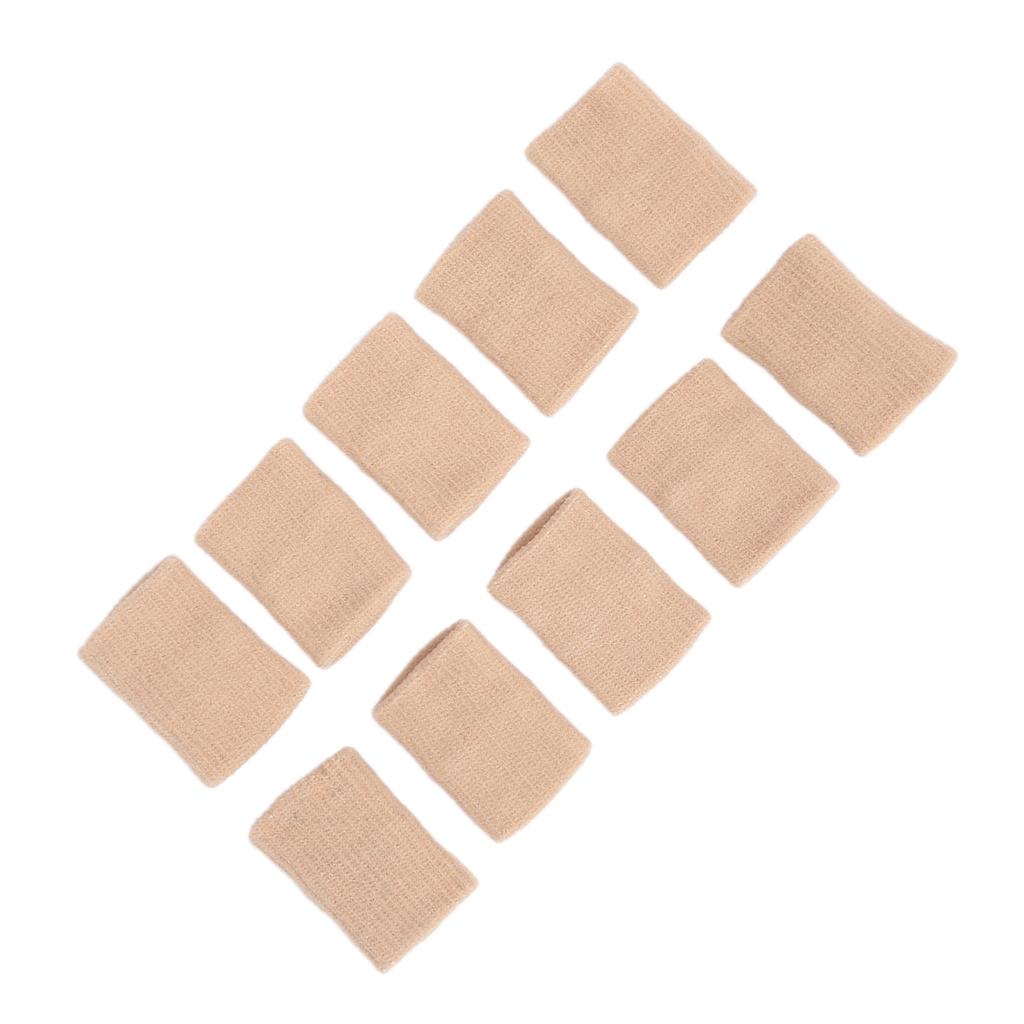 10Pcs Sport Finger Protectors Support Finger Brace Elastic Thumb Sves for Playing Basketball Sports