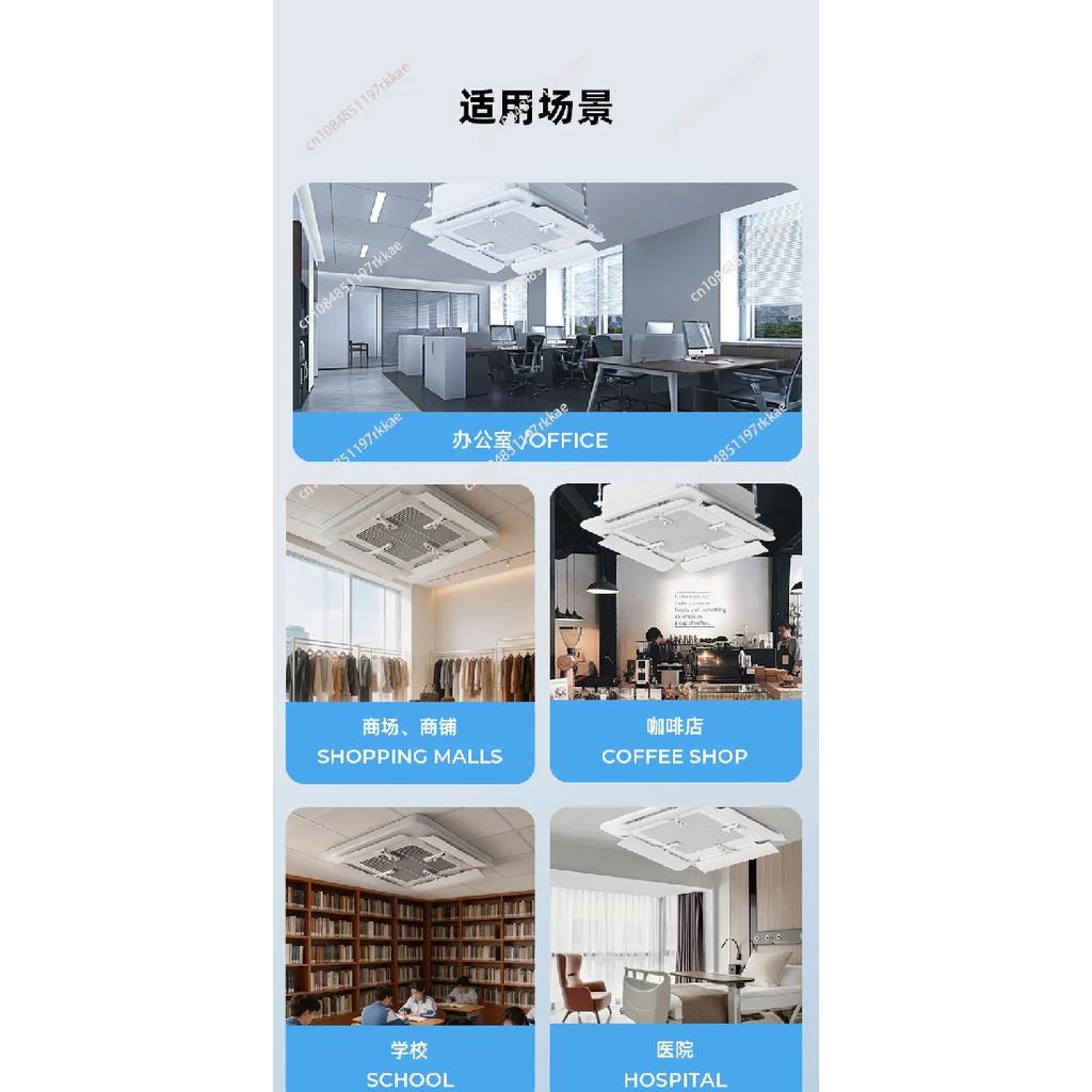 Condizionatore d'aria centrale Paravento Guida del vento Uscita dell'aria dal soffitto Fuori moda Deflettore Anti-soffio diretto Macchina da soffitto Universale