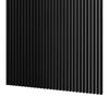 MDF Wall Slats 30x38 mm Black Wood Effect 12pcs 240 cm