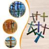 Cross Decor Religious Gift Paper Spiritual Blessed Collection Hanging Decoration Colorful for Window