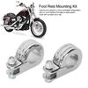 Footpeg P Clamp Mounting Kit Aluminium Alloy Foot Rest Pedal Clamp Bracket for Motorcycle