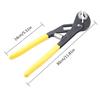 Grooves Joint Pliers Adjustment Pliers Tongue and Grooves Pliers Wrench for Water Pump Repair Plumbing Gripping Nut