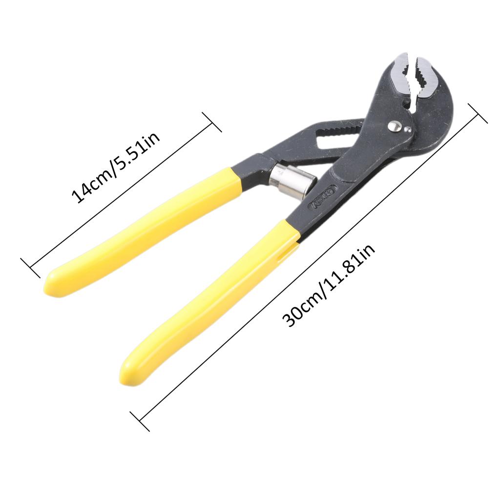 Grooves Joint Pliers Adjustment Pliers Tongue and Grooves Pliers Wrench for Water Pump Repair Plumbing Gripping Nut