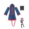 Accented Teto Full Cos Uniform, Vocaloid Pleated Skirt Animation Clothing, Women's Anime Full Clothing, Halloween Party Role Play Clothing