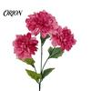 Artificial Dahlia Bouquets 3 Head Flowers, Realistic Silk Fabric Floral Arrangement, Props for Photography Adjustable Fake Flowers Home Decor Wedding