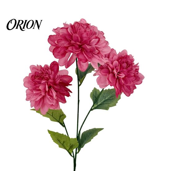 Artificial Dahlia Bouquets 3 Head Flowers, Realistic Silk Fabric Floral Arrangement, Props for Photography Adjustable Fake Flowers Home Decor Wedding