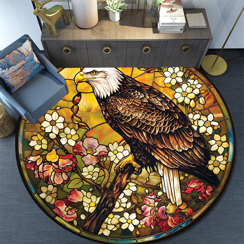 

Cartoon Print Round Area Rug,Carpet Rug for Living Room Bedroom Sofa Playroom Decor,Non-slip Floor Mat 80cmx80cm