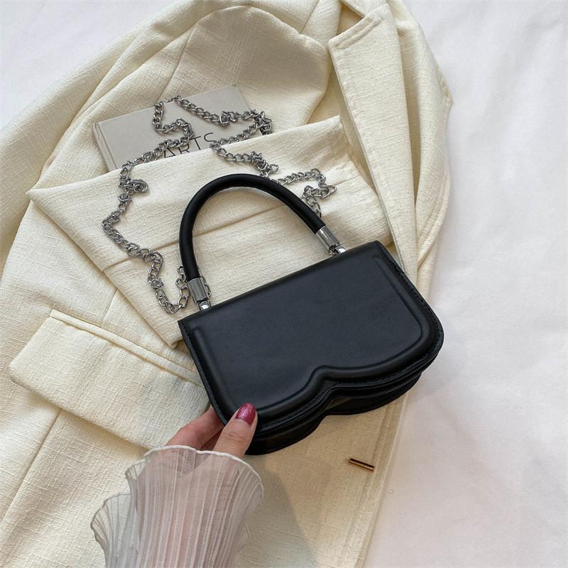 Stylish Fresh Texture Handbag 2023 Summer New Simple Solid Color Single Shoulder Slant Bag