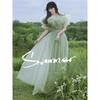 Wedding dress 2025 new idyllic green fairy costume girl