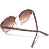 Bliss Leather Demi x Brown Half Thermont Full for Men and Thermont Black Plastic Full Cell Combination Retro Sunglasses, Style, Rim, Women,