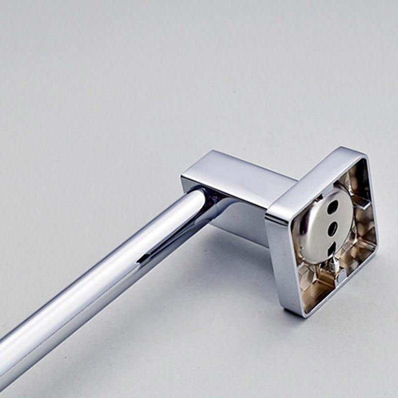 Stainless Steel Bathroom Single Towel Shelf Rack Holder Bath Towel Hanger Bar Square DesignTowel Rail Bathroom Accessories