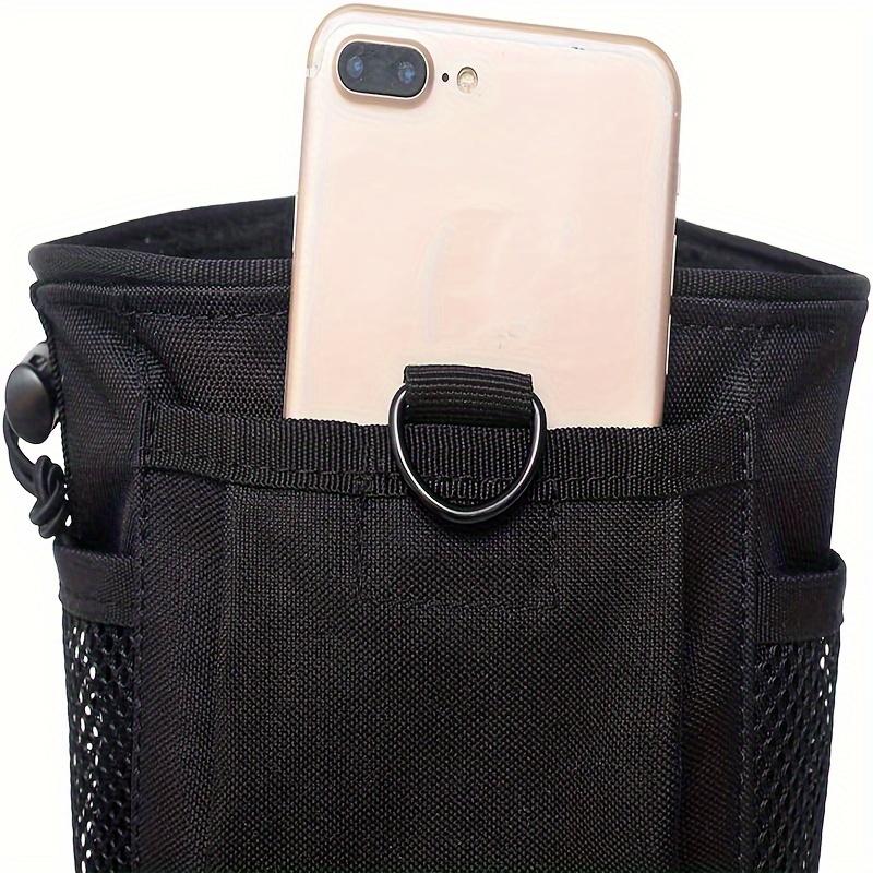 Taktische Tasche Outdoor Camping Zubehörtasche, Oxford-Gewebe, MOLLE-kompatibel, mit Kordelzugverschluss, Karabinerclip für Outdoor-Camping