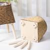 Portable Plastic and Wood Planter Easy to Use Wicker Styles Planter Realistic Flowerpots for Various Environment
