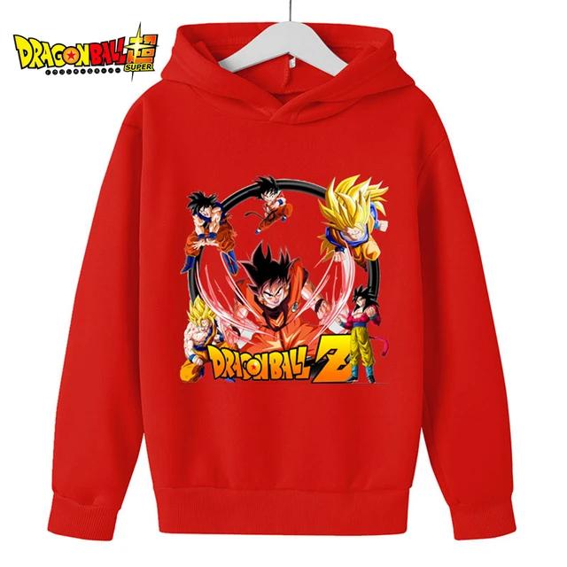 

Дитячі толстовки Dragon Ball Z 2025 Весняний дитячий одяг Модні топи з принтом для малюків Дитячий пуловер з O-подібним вирізом Верхній одяг для хлопчиків 4-14 років 150