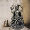 Resin Craft Garden Decoration Sitting Statue Sculpture Celtic God Figure Underworld Statue For Home Yard Decoration