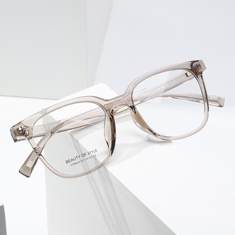 JYL TS Women's Square Optical - Myopia-Ready Retro Minimalist Literary GTP-AT68606
