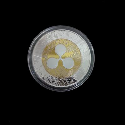 1Pcs Plated Ripple Coin Xrp Crypto Commemorative Ripple Xrp Collectors Coin