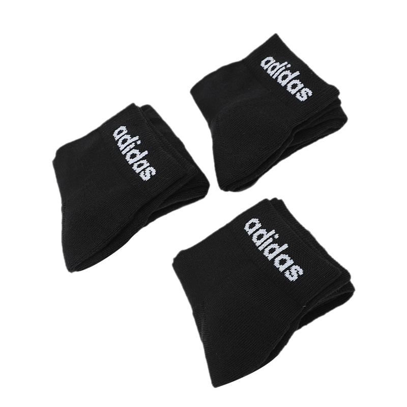 adidas Neo Ankle Socks Unisex 3 Pack Black GE6128