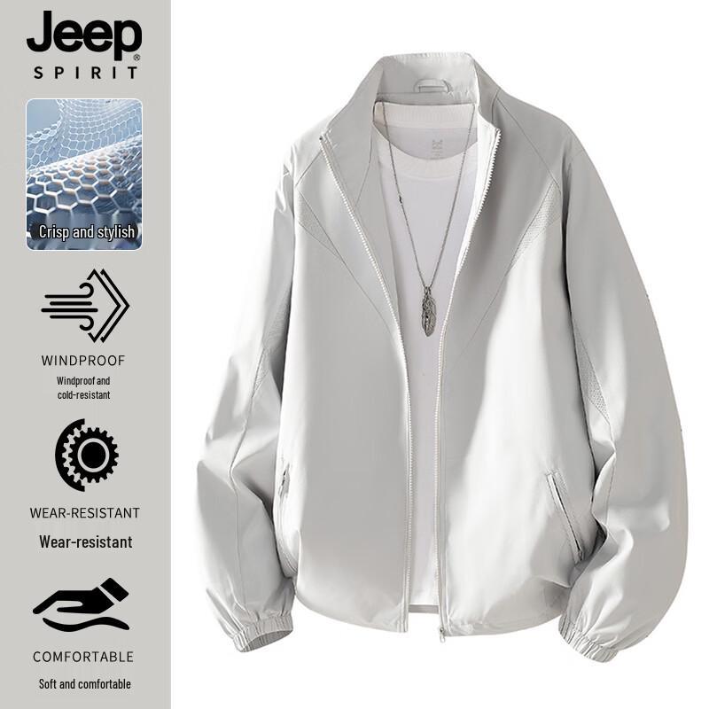 JEEP SPIRIT Men s Outdoor Stand-Collar Jacket M