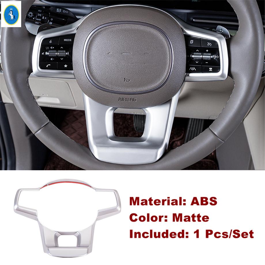 Carbon Fiber / Matte Style Steering Wheel Gear Panel Parts Cover Trim Fit For Kia Carnival KA4 - 2024 Interior Accessories