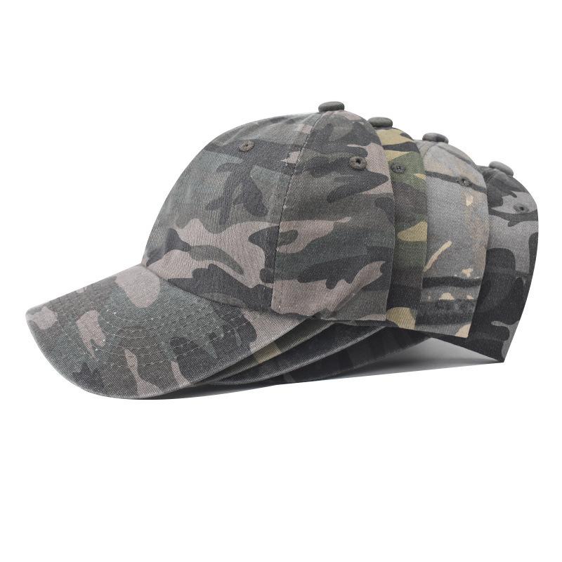 Washed Old Cotton Camouflage Baseball Cap for Men and Women's Spring New Style Super Good Feel Classic Camouflage Baseball Cap