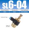 Pneumatic Quick Connect Connector SL 4 6 8 10 12mm M5 '1/8' 1/4 '3/8' 1/2 Air Speed Regulating Valve Accelerator Valve