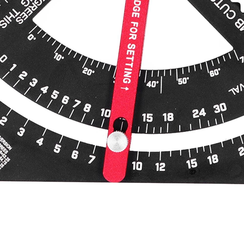 Adjustable Angle Woodworking Triangle Ruler 7 Inch Adjustable Rafter Framing Square Framing