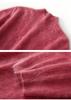 Women's Cashmere Half-High Neck Long Sleeve Sweater - Classic Loose Knit Top