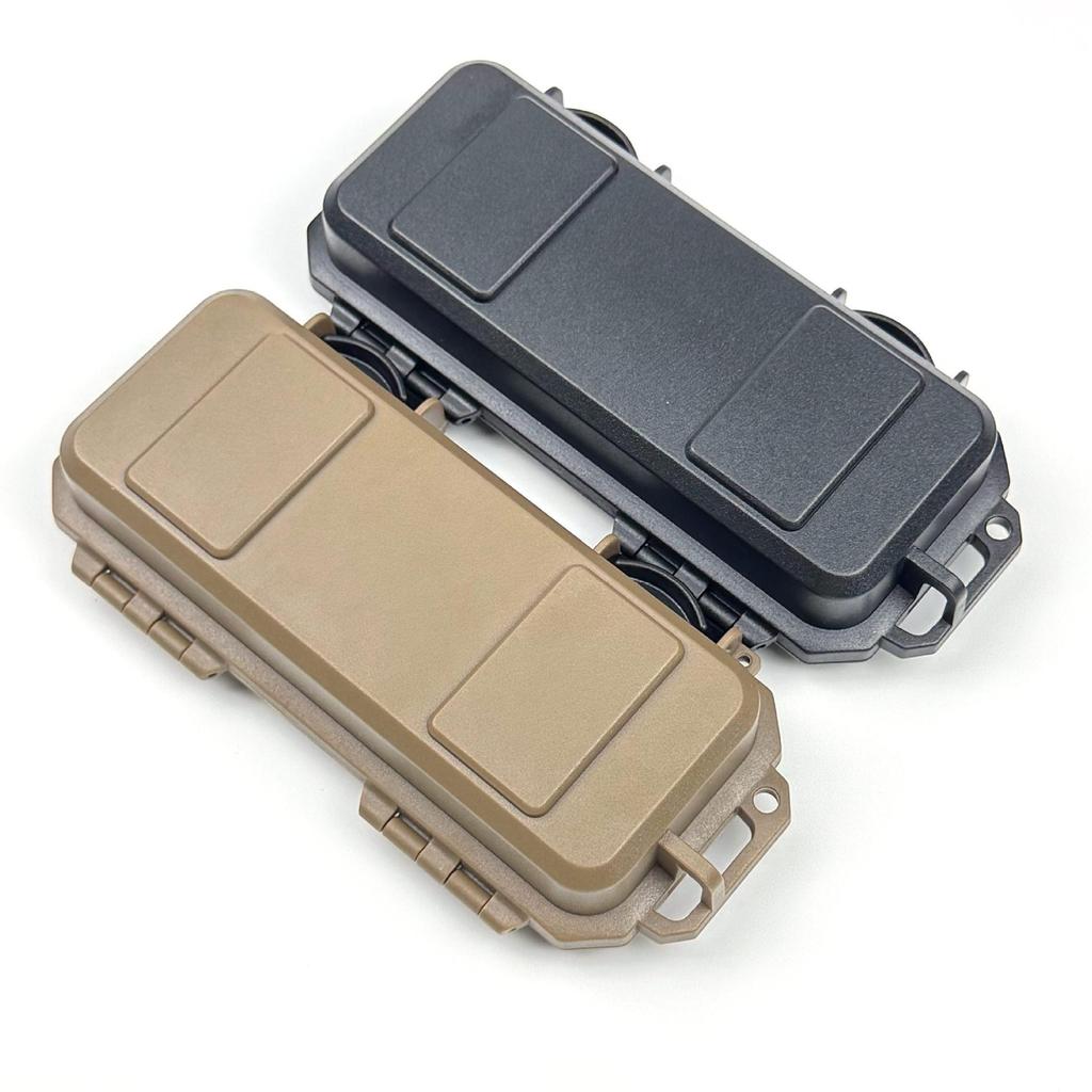 Outdoor Waterproof Shockproof Knife Storage Box for Folding or Straight Knives, EDC Tools, Earphones, and Cables.
