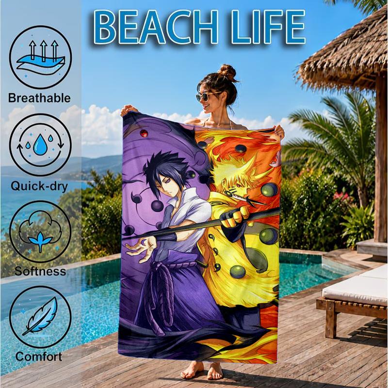 Ninja Team Adventures Beach Towel, Microfiber Beach Towel, Perfect For Pool, Beach, Travel, Home Decor Beach Party Fan gifts