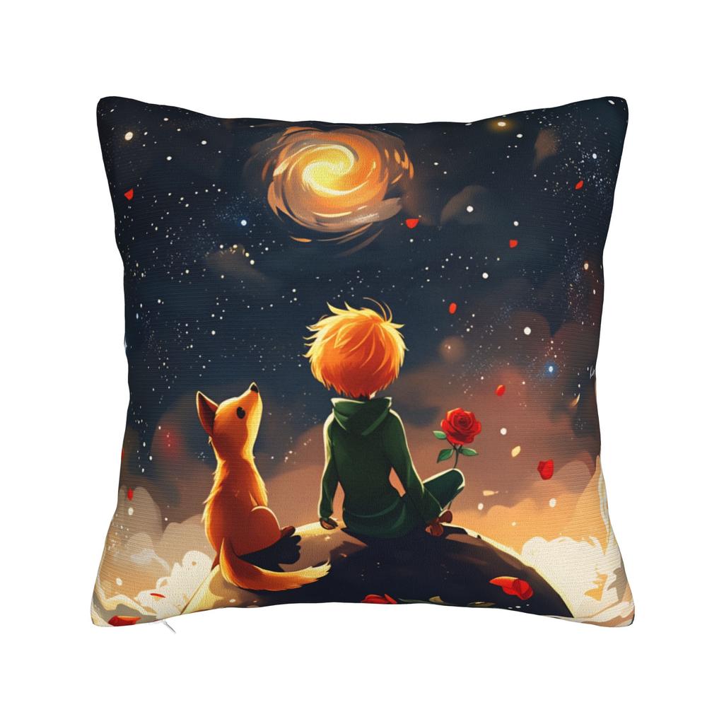 The Prince Fox Rose Pillow Case Soft Pillow Cover For Sofa Home Decoration Morden Pillowcases