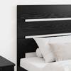 Headboard Black Oak Effect Wood Based Material