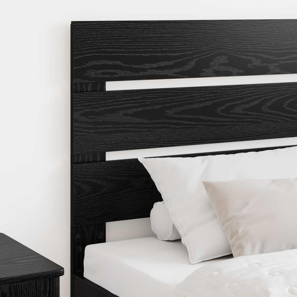 Headboard Black Oak Effect Wood Based Material