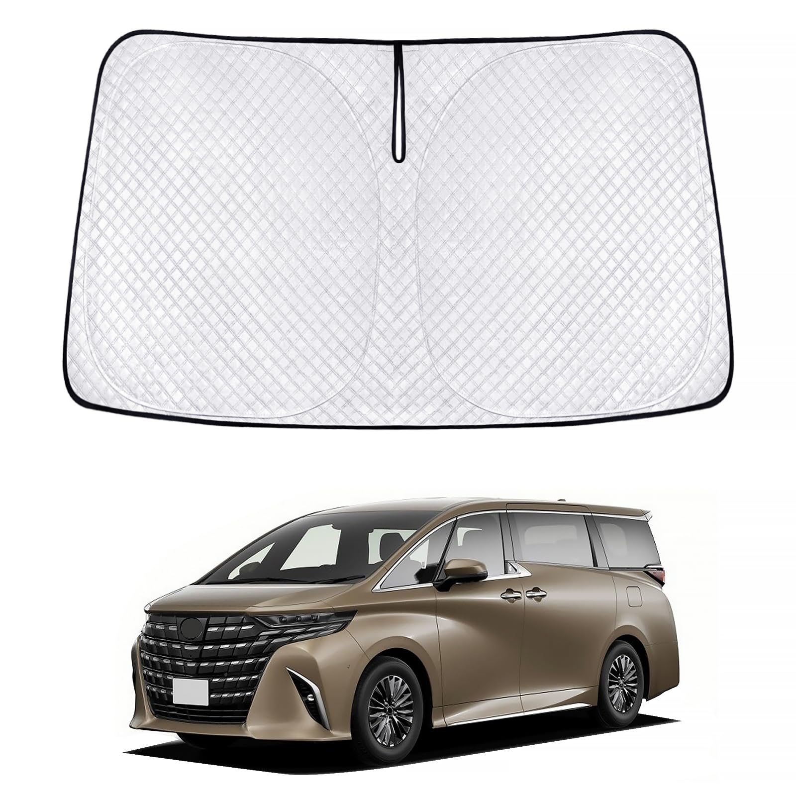 

New ALPHARD VELLFIRE Windshield Car Shade UV Car Privacy Custom Part Alphard/Vellfire (40 Series) Sunshade, (40 Series) Vehicle-Specific Sunshade,