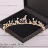 Corona Nuziale Accessori per Capelli Matrimonio d'Oro Strass di Cristallo Tiara e Corone da Sposa Accessorio per Capelli Diadema Ornamento per Capelli
