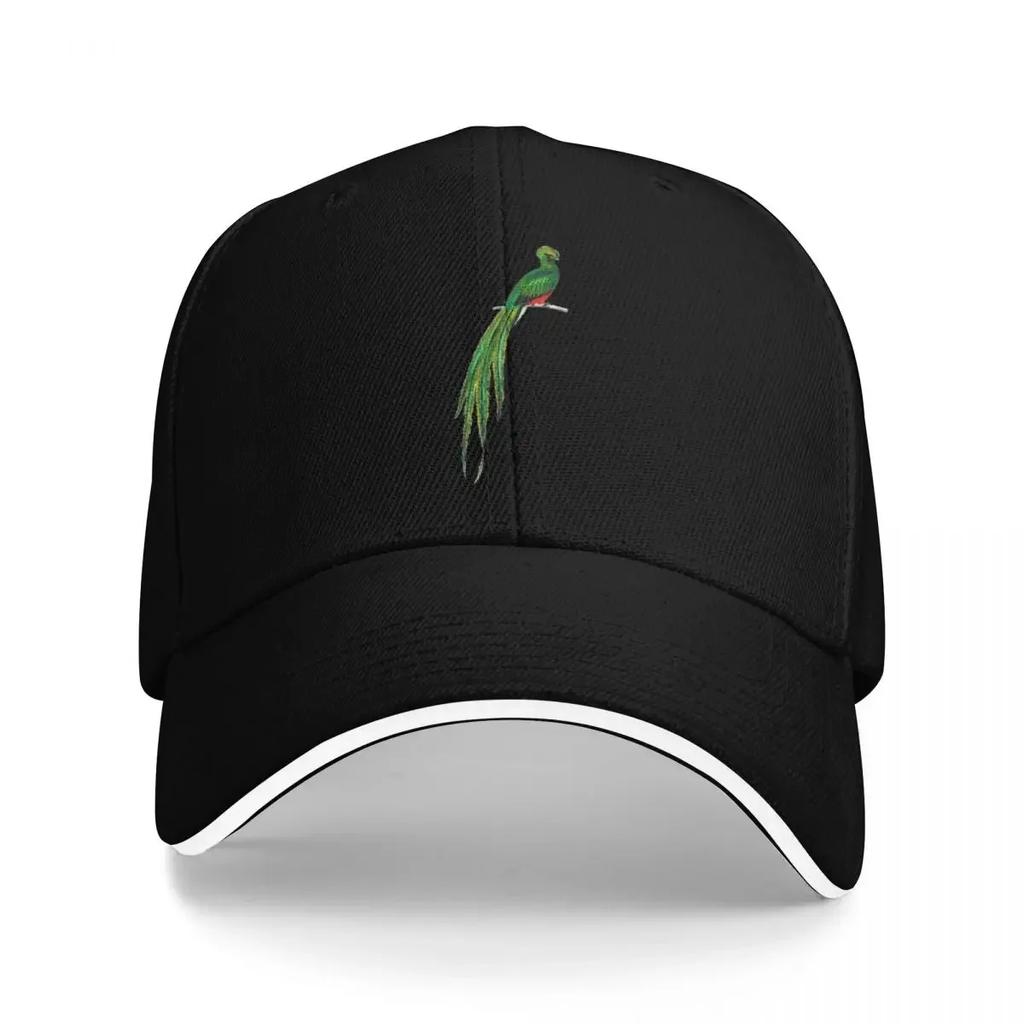 Quetzal on branch quetzal bird quetzal Baseball Cap Golf Hat Unisex Golf Hat For Unisex Womens