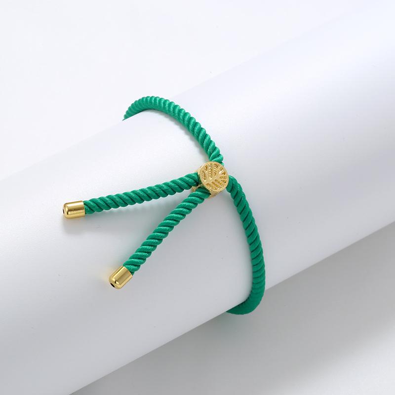 ZHUKOU 14 colors Rope Bracelet for women DIY Jewelry accessories colorful Rope bracelet chains Jewelry materials VL342