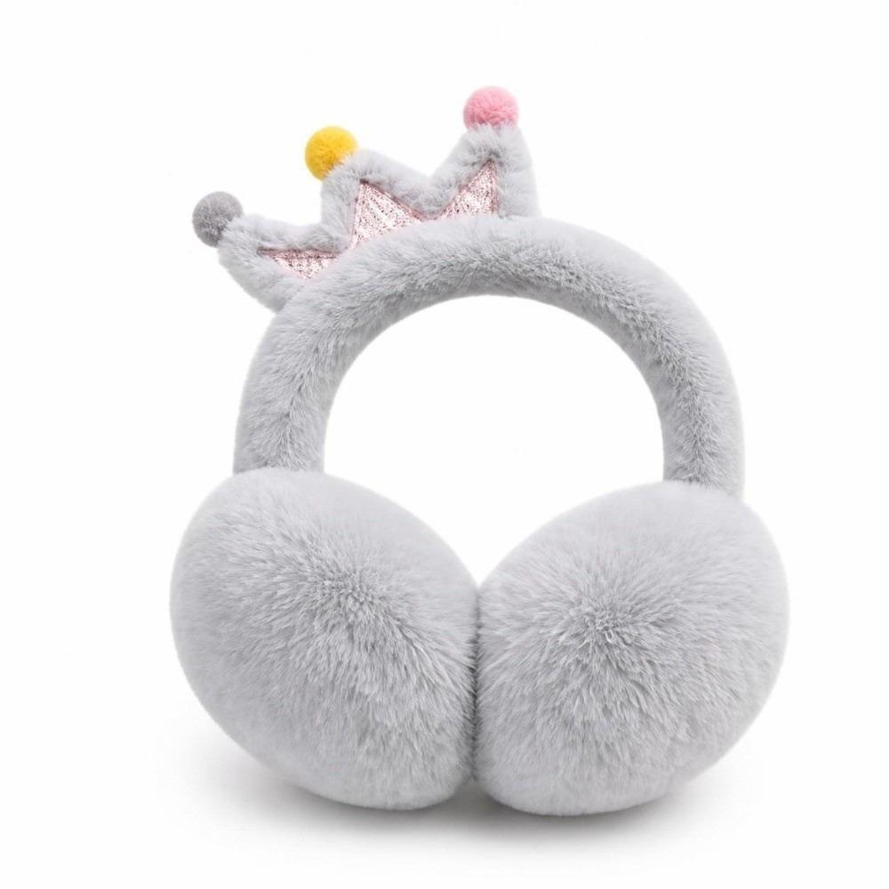 Windproof Plush Ear Muffs Soft Fluffy Ear Covers Cute Faux Fur Earmuffs  For Girls Kids