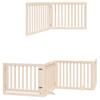 6 Piece Foldable Dog Gate 480 cm Poplar Wood