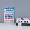 Funny Welcome To Our Hot Tub Metal Sign Vintage Poster Sandy Beach Bathroom Decor Painting Plate Bar Beer Wall Sticker 20x30cm