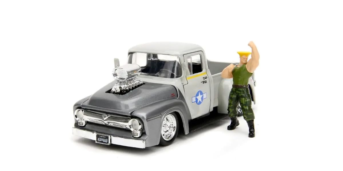 

Kyosho JADA TOYS Масштаб 1956 Ford Street Фигурка Полный JADA34373 1/24 Истребитель F-100/Гайл В комплекте, Модель,