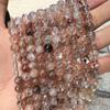 Natural Black Gold Super Seven Crystal Round Beads for Jewelry Making